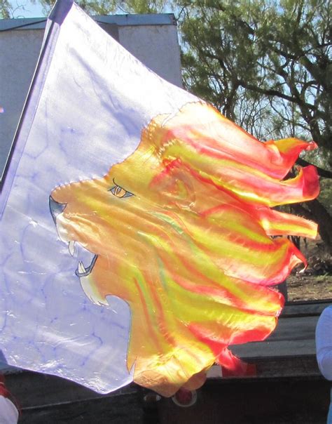Roaring Lion Of Judah Fire Mane Hand Painted Silk Worship Flag Etsy