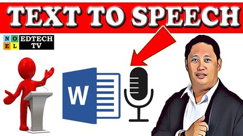 Text To Speech Using Microsoft Word Youtube