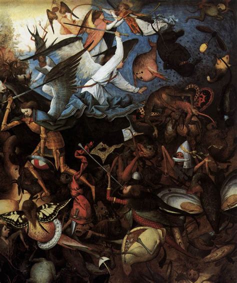 The Fall Of The Rebel Angels Detail By Bruegel Pieter The Elder
