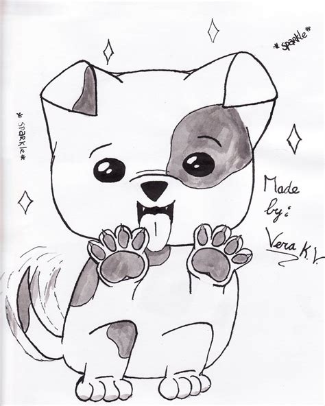 Cute Dog Anime Drawing At Getdrawings Free Download