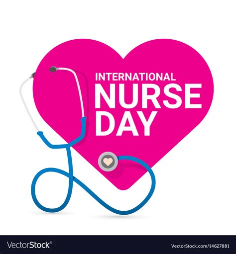 International Nurse Day Label Royalty Free Vector Image