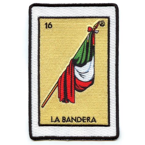 La Bandera 16 Rainbow Patch Mexican Loteria Card Sublimated Etsy