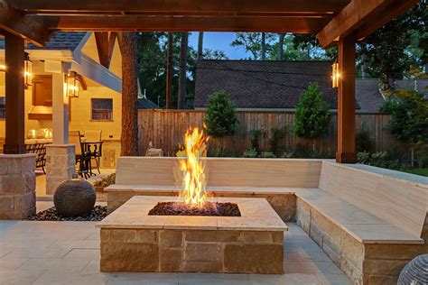 Fire Pit Patio Cover Outdoor Living Pergola Outdoor Fireplace