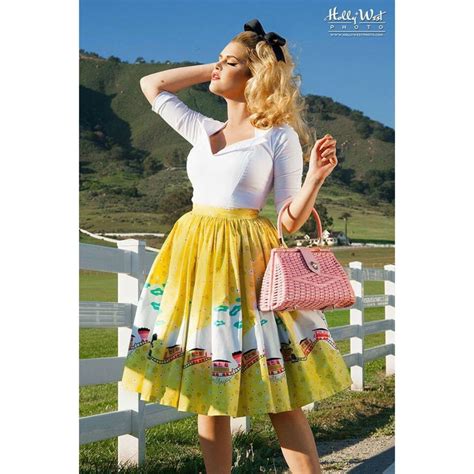 pinup couture jenny skirt in mary blair yellow train depop