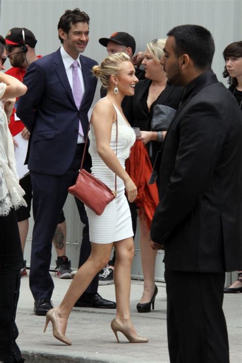 Hayden Panettiere Hot In White Tight Dress At Ctv Upfront In Toronto 16