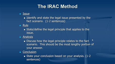 💐 Irac Method Of Legal Writing Sample Explanation Of Irac Method Of