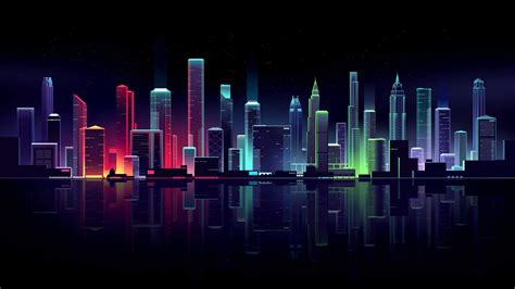 Combining the two elements of photos and graphics make this neon wallpaper a vibrant presence in your décor, be it home or office. Night Neon City Wallpaper