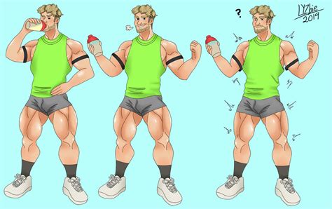 Reverse Muscle Growth Commission Part 1 By Lyzbie On Deviantart