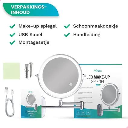 Make Up Spiegel Met Led Verlichting X Vergroting Scheerspiegel