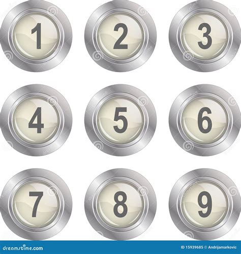 Number Buttons Royalty Free Stock Photo Image 15939685