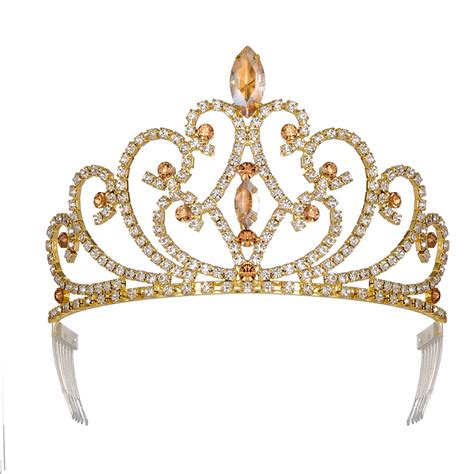 Yzhstone Birthday Crowns Tiaras Gold Women Girls Princess