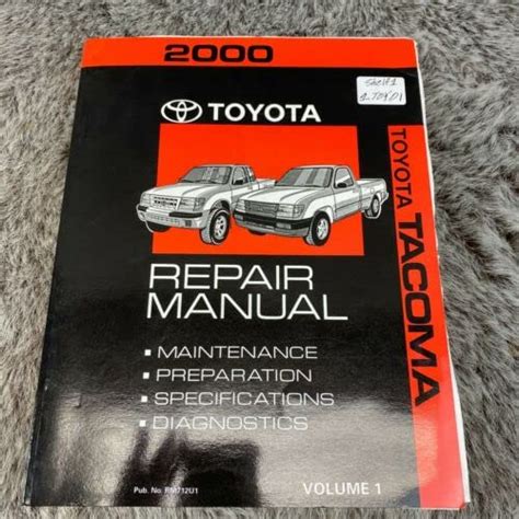 2000 Toyota Tacoma Repair Shop Manual Set By Toyota