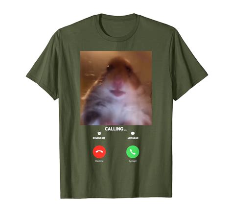 Dank Meme Hamster Staring Front Camera T Shirt Calling