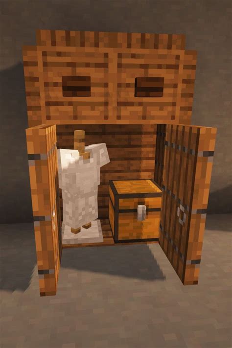 Minecraft Furniture Functional Dresser Easy Minecraft Houses