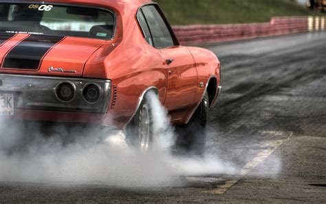 Chevrolet Chevelle Classic Car Classic Burnout Smoke Hd Wallpaper