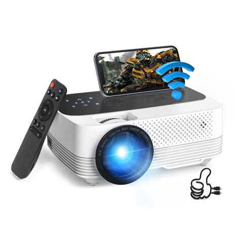 Victsing Mini Wifi Projector 1080p Supported Lcd Display Home