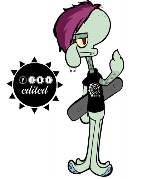 Punk Edits — Squidward Punk Edit Cool Cartoons Baby Animal