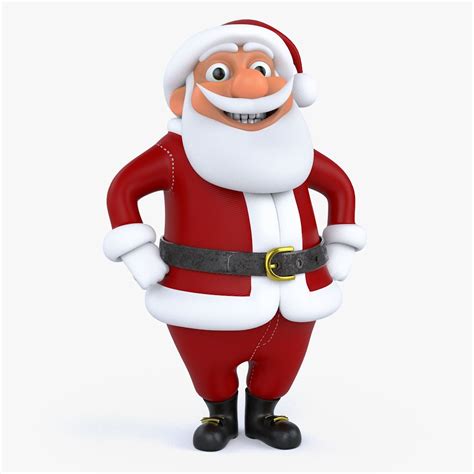 Santa Claus Cartoon 3d Model 22 C4d Obj Free3d