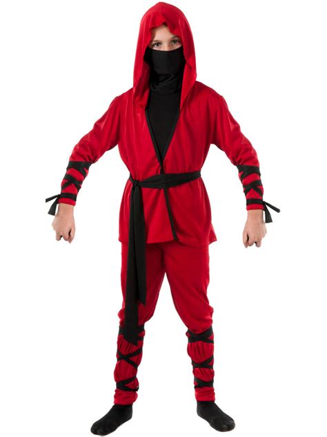 Childs Red Ninja Costume