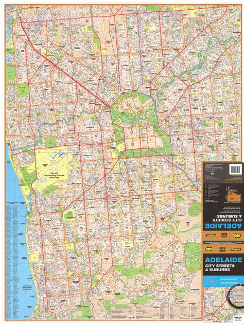 Buy Adelaide Map Ubd Laminatedwall Map Mapworld