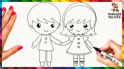 Cómo Dibujar Unos Niños Paso A Paso Dibujo Fácil De Niños