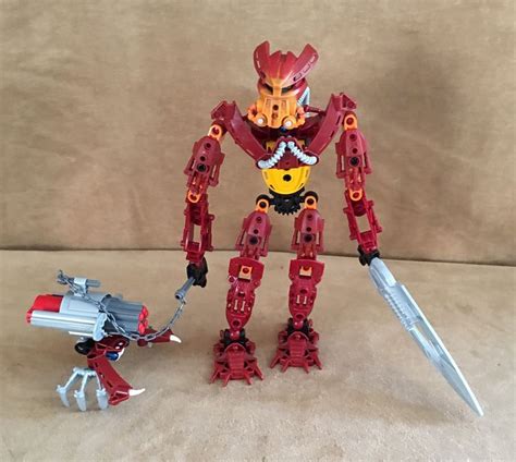 8911 Lego Bionicle Toa Mahri Toa Jaller Complete Action Figure Red