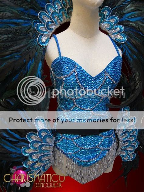 charismatico stunning sky blue four piece vegas showgirl diva costume set ebay