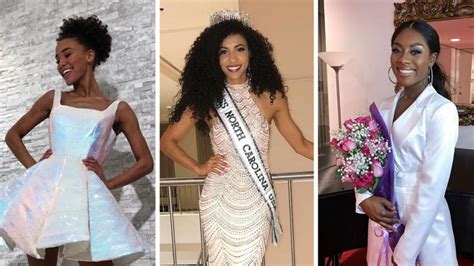 First Time Black Women Win All Three Biggest Us Pageants Bbc News