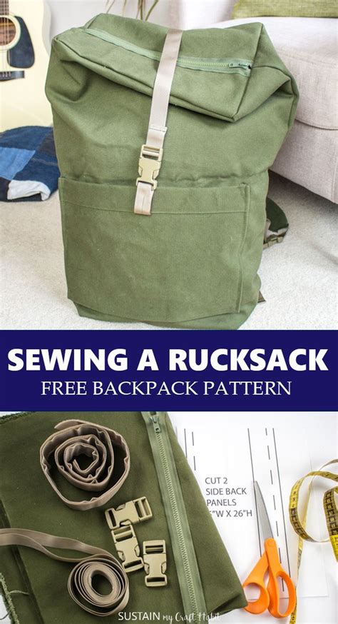 Sewing A Rucksack Free Backpack Pattern Backpack Pattern Sewing
