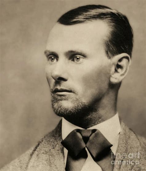 Portrait Of The Outlaw Jesse James Photograph By American School Fine