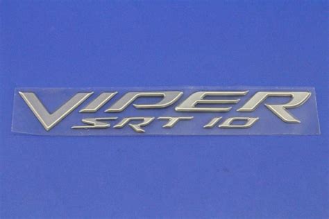 Dodge Viper Decal Viper Stripebadgemoldingcolor Color No