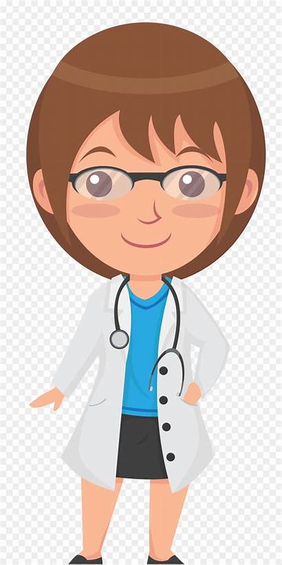 Cartoon Female Glasses Doctor Clipart Clip Kissclipart