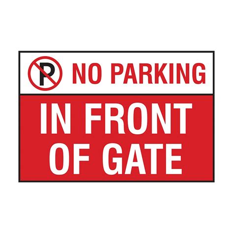 Buy Mitrin No Parking Sign Board 12 X 18 Inch No Parking In Front Of