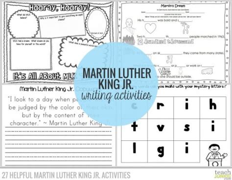 27 Helpful Martin Luther King Jr Activities Teach Junkie