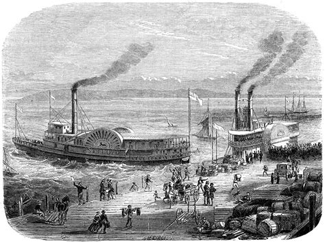 A Quay San Francisco California 19th Century Stock Image C042