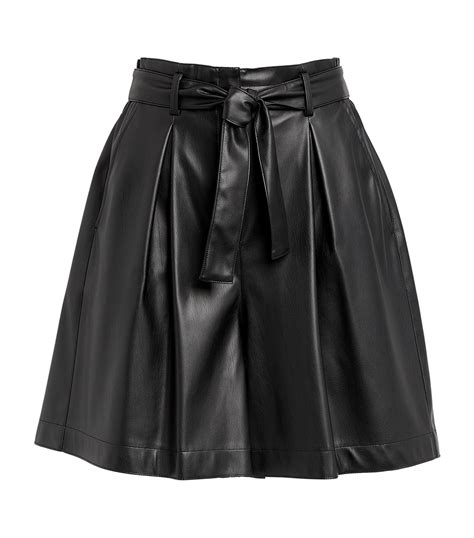 Womens Maxandco Black Faux Leather Shorts Harrods Countrycode