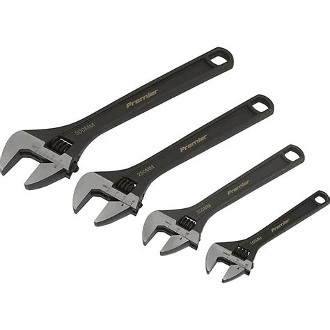 4 Piece Wrench Set Four Adjustable Drop Forged Steel Wrenches