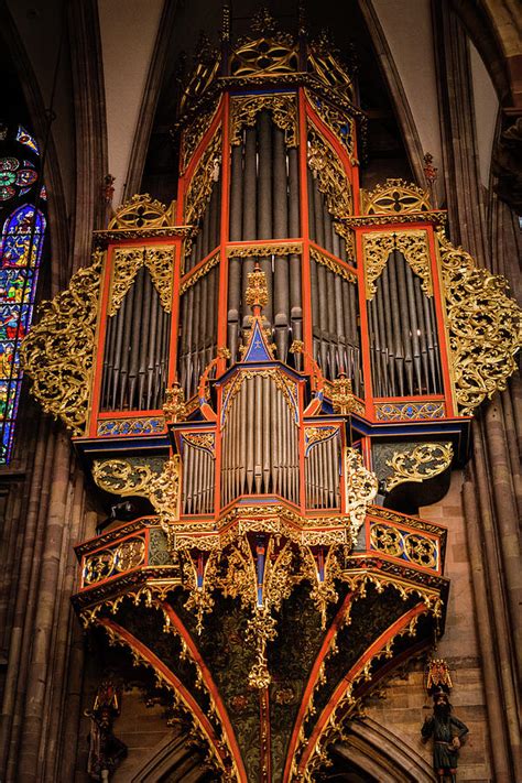 Organ Pipes Strasbourg Cathedral Strasbourg France Photograph By