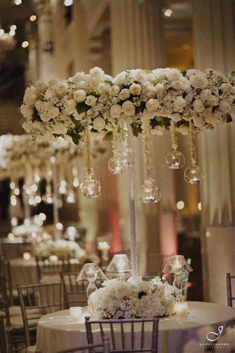 Image Result For Diy Crystal Chandelier Centerpiece Floral Wedding