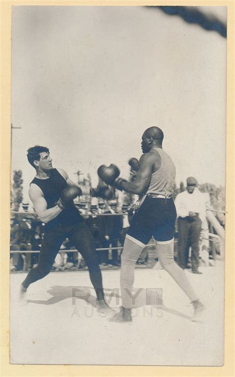 Lot 13 1909 Jack Johnson Black Champion Squares Off With Al