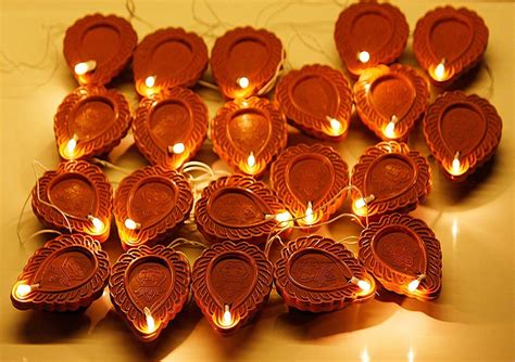 Buy Alizah Diwali Diya 2 Meter String Lights Diwali Lights For