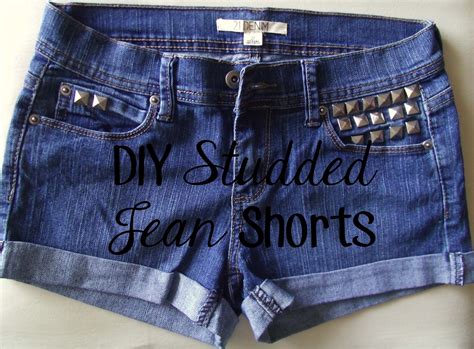 Sincerely Sara Style And Books Diy Studded Jean Shorts