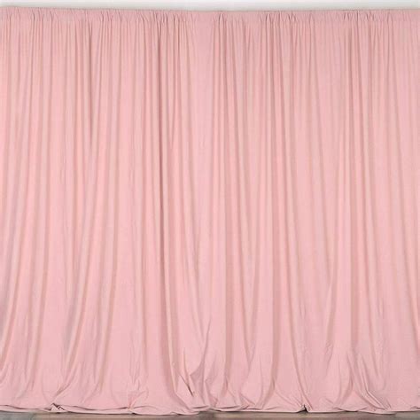 10 Ft Wide X 8 Ft Tall Blush Curtain Polyester Backdrop High Qua