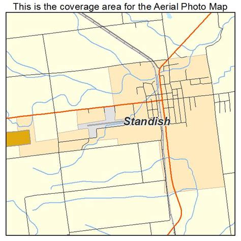Aerial Photography Map Of Standish Mi Michigan