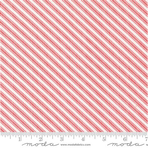 Dwell Ticking Stripe Red By Camille Roskelley