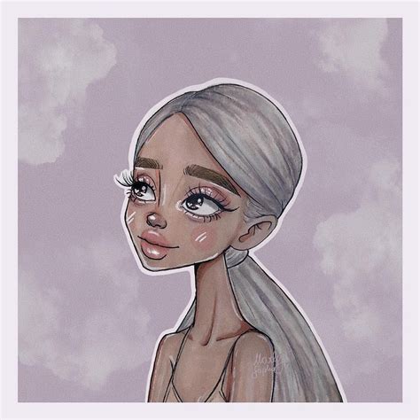 A Imagem Pode Conter Nuvem Ariana Grande Drawings Girls Cartoon Art