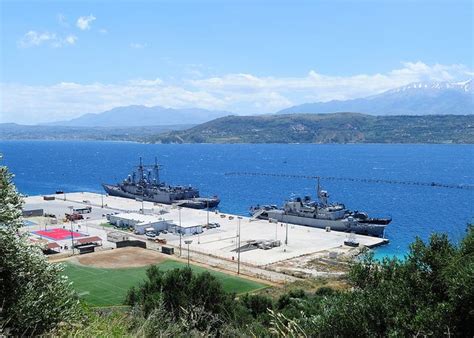 Ships Are Pier Side In Souda Bay During Exercise Phoenix Express 2012