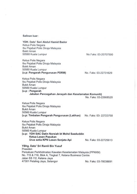 Contoh surat rasmi praktikal 1. Surat Edaran PIKM Ke - 15/2019: Arahan Mewajibkan Pengawal Peribadi (Bodyguard) Untuk Menyertai ...