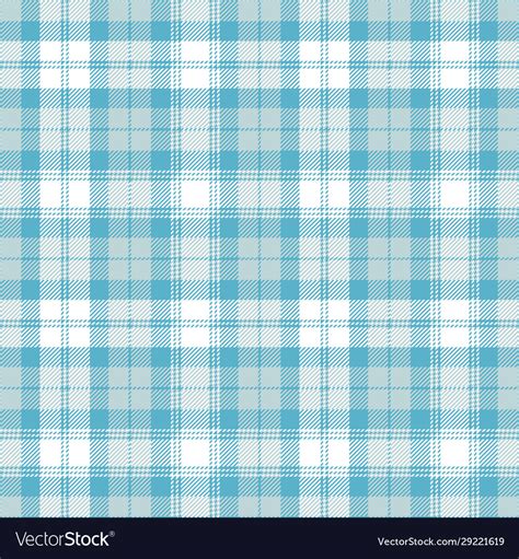 Light Blue And White Tartan Plaid Scottish Pattern