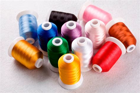 Popular 12 Brother color 100% polyester embroidery machine thread 1100Y cone 12 Satin Threads in ...